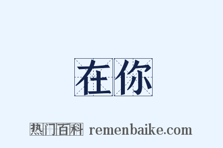 在你是什么意思的图片